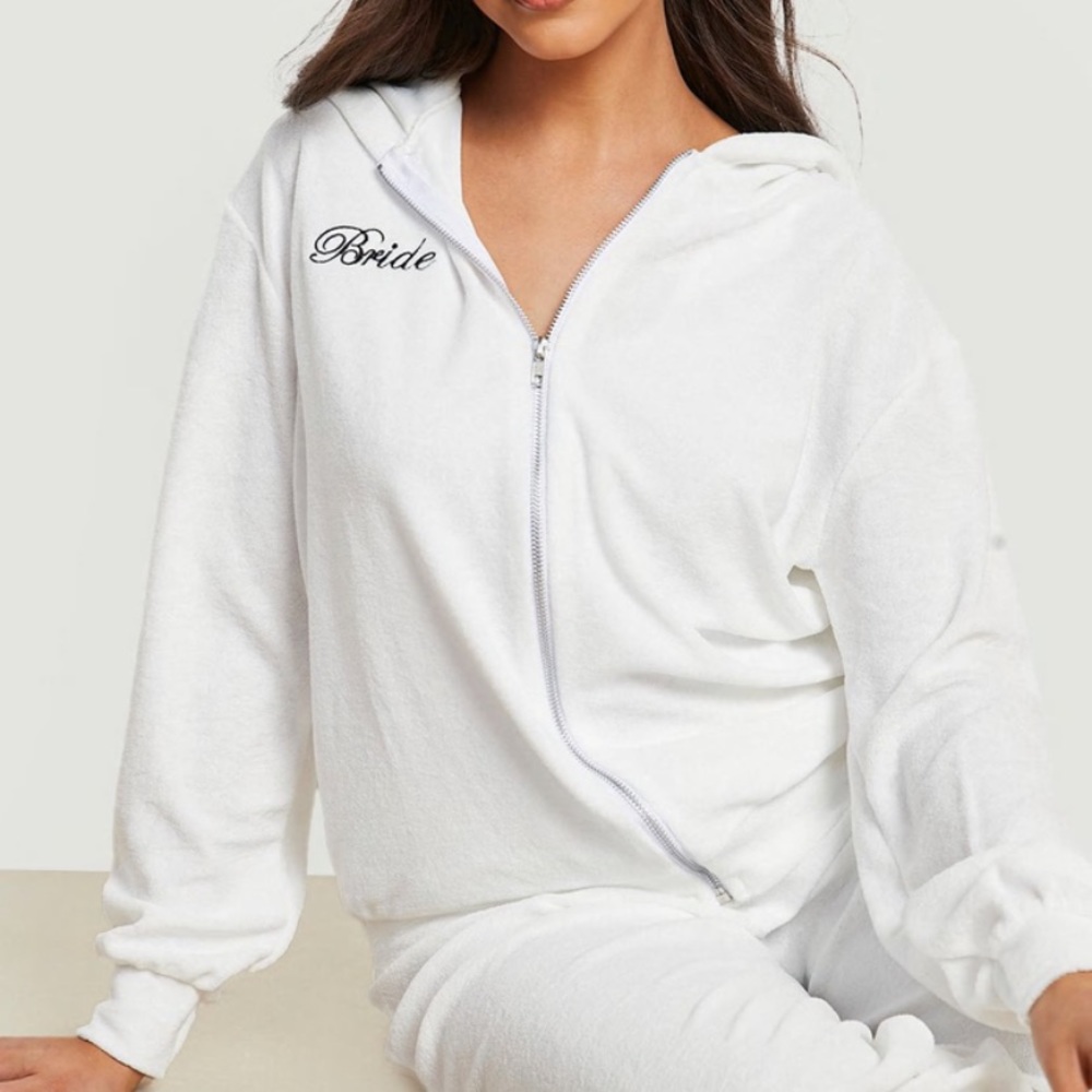 Bride zip up hoodie